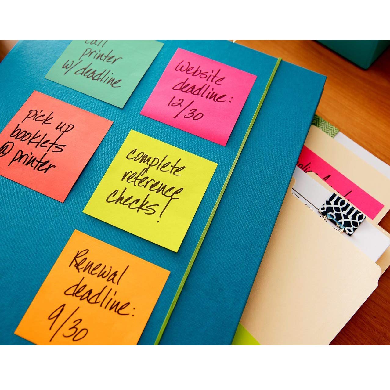 3M Scotch Post-It Haftnotizen: 3 in. breite (Kapstadtsammlung) / 4-pack