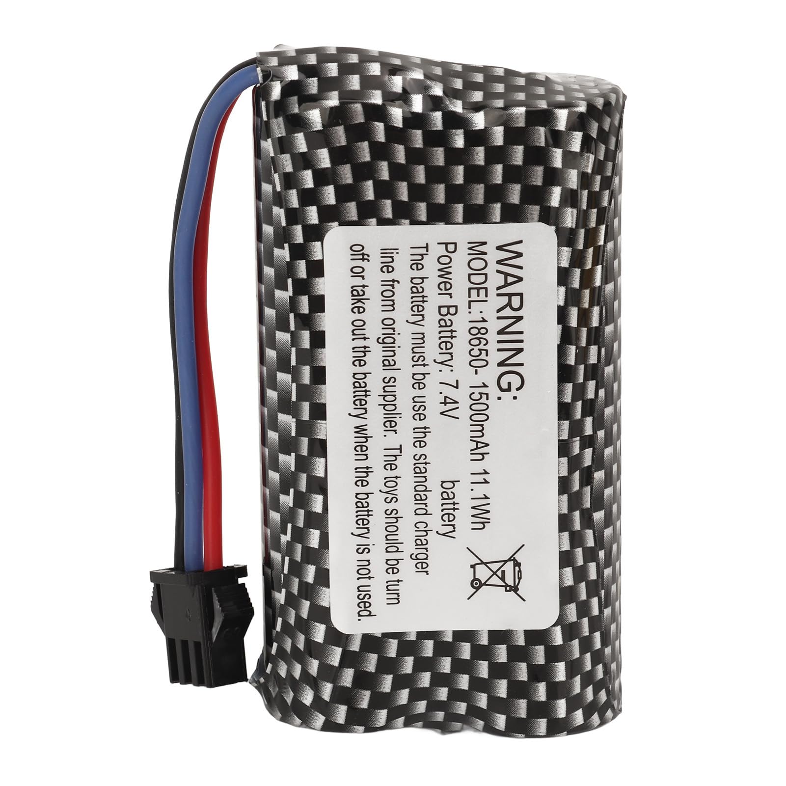 Gonetre RC Lipo Batterie Haute capacité 1500mAh 7,4 V Batterie en Polymère de Lithium Durable de 7,4 V avec des Véhicules à Télécommande RC Crawler
