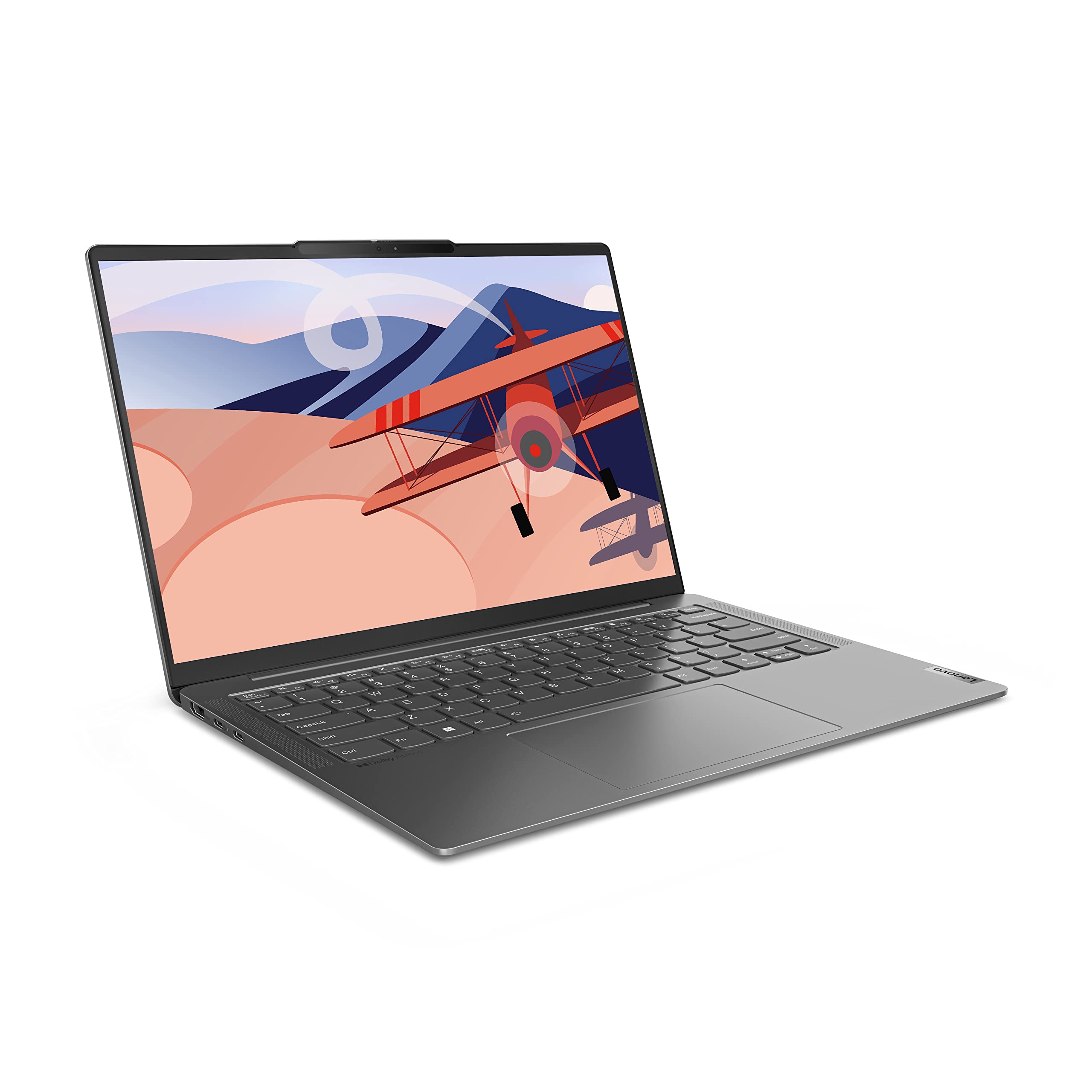 Lenovo Yoga Slim 6 Notebook Alluminio Ultrasottile, 1.35 Kg, Display da 14" FullHD+, Pannello 16:10, Processore Intel Core i7-1260P, RAM 1x16 GB, 512 GB SSD, WiFi 6, Windows 11 - Storm Grey