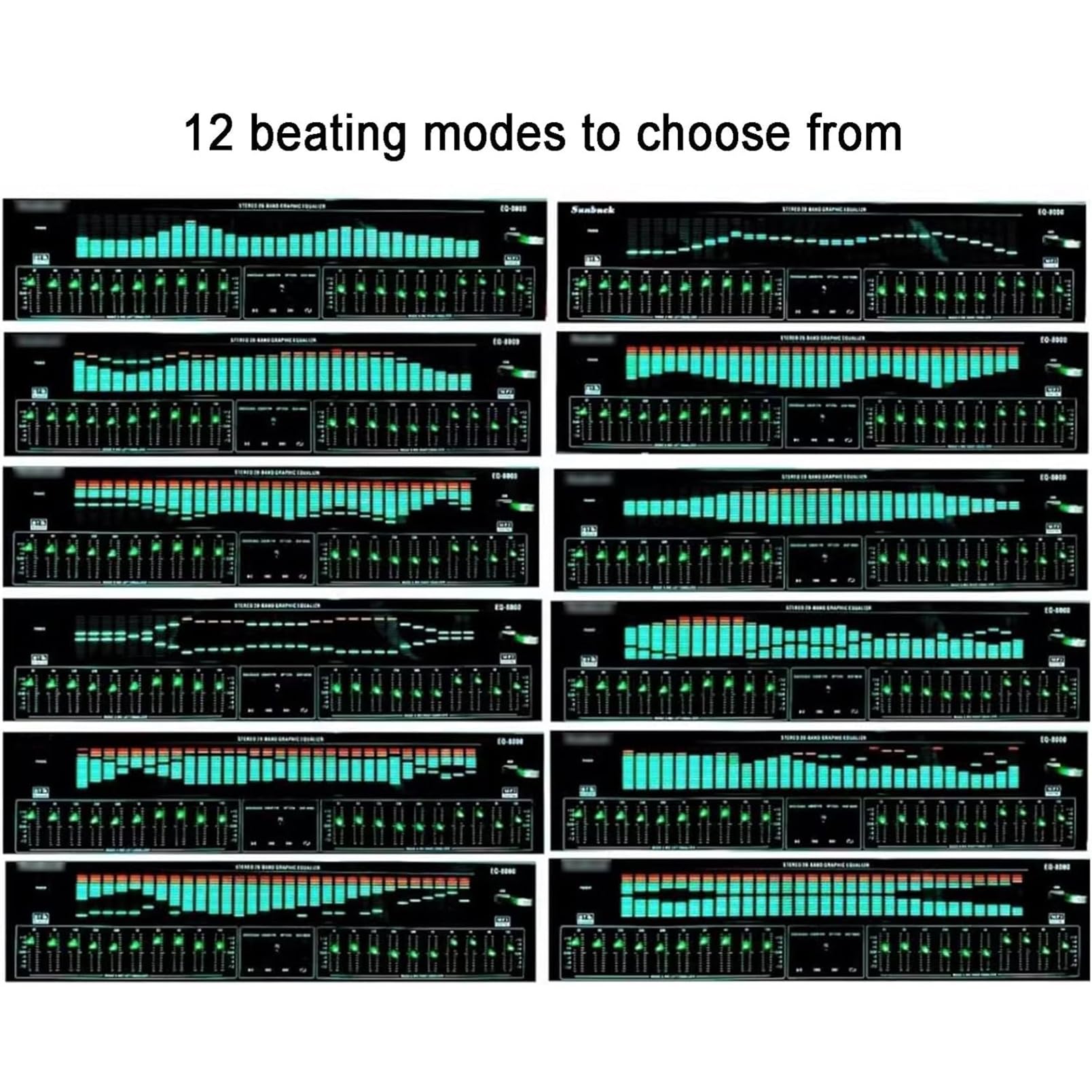Ecualizador Digital De 31 Bandas, Ecualizador Gráfico Estéreo De Audio Digital Profesional, Sistema De Sonido con Procesador De Sonido LED, Reducción De Ruido, para Estudio De Grabación