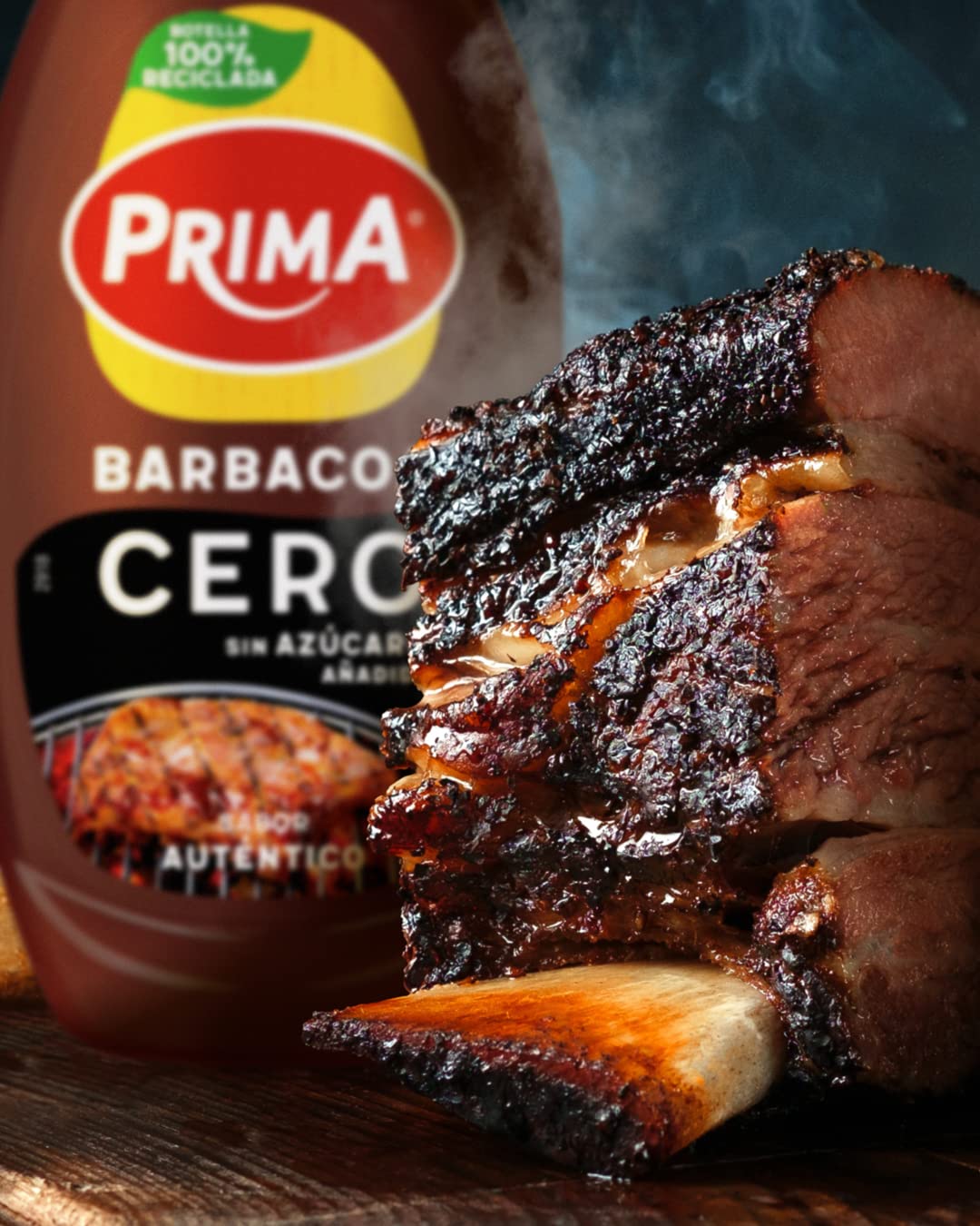 Prima salsa barbacoa sin azúcares añadidos 265 g