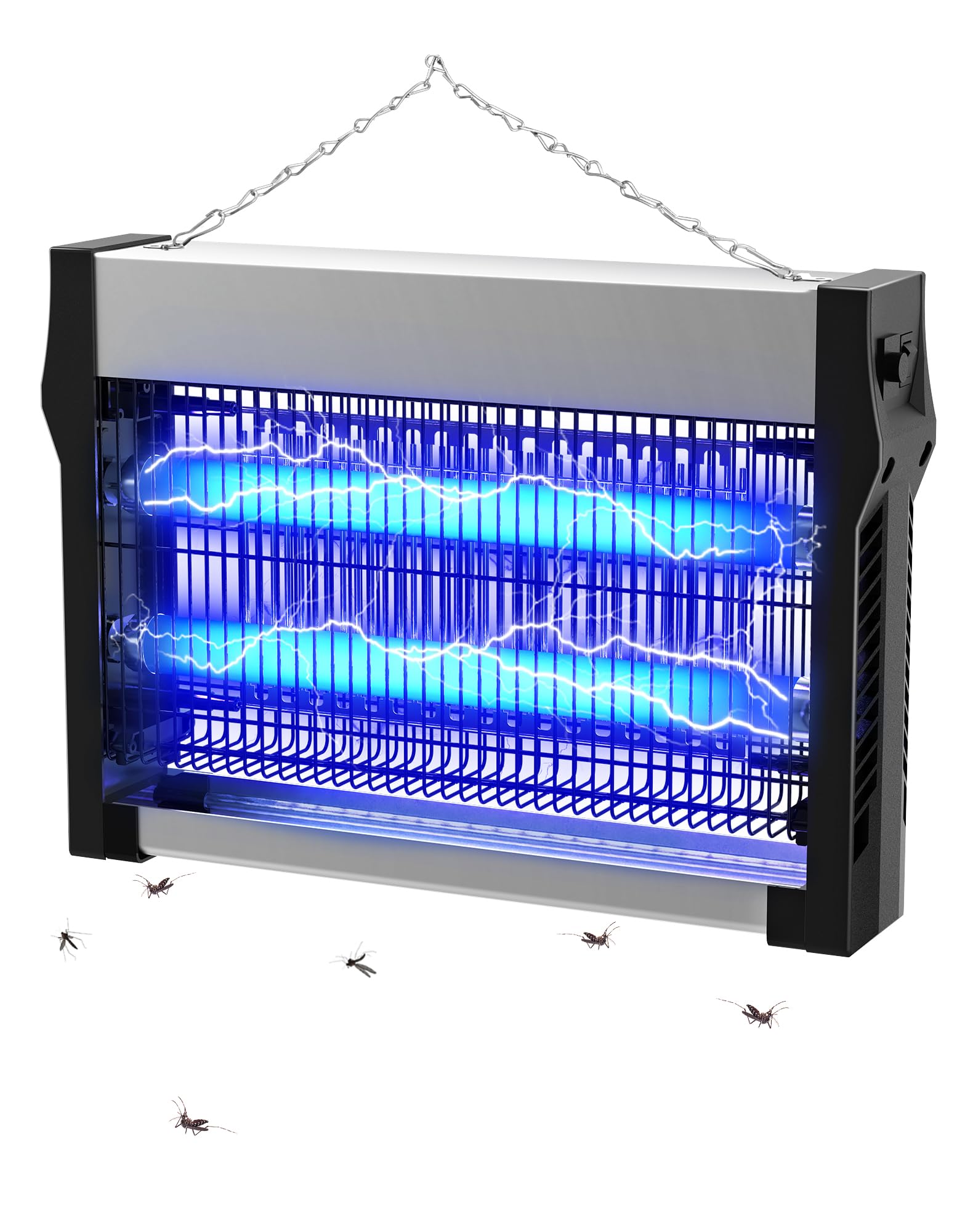 Lampe Anti-Moustique 20W 2500V Tue Mouches Électrique 80 m² Destructeur d’Insectes Intérieur Extérieur