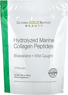 California Gold Nutrition, 水解海洋胶原蛋白肽、无香料、200g(7.05盎司)