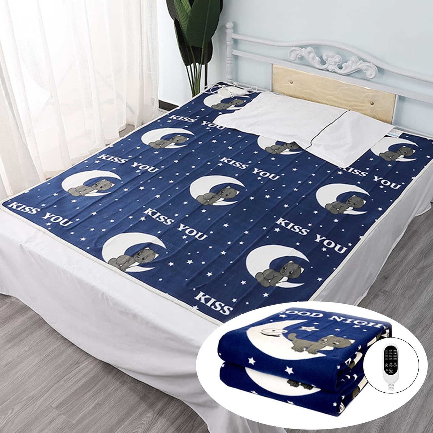 Caiwen Kelun King Size Electric Blanket Dual Control Fitted Mattress