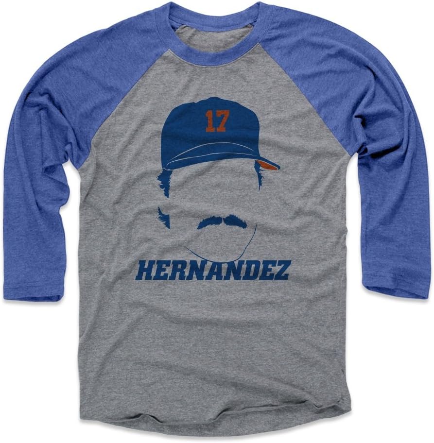 500 LEVEL Keith Hernandez 3/4 Sleeve Raglan T-Shirt - Keith Hernandez Silhouette