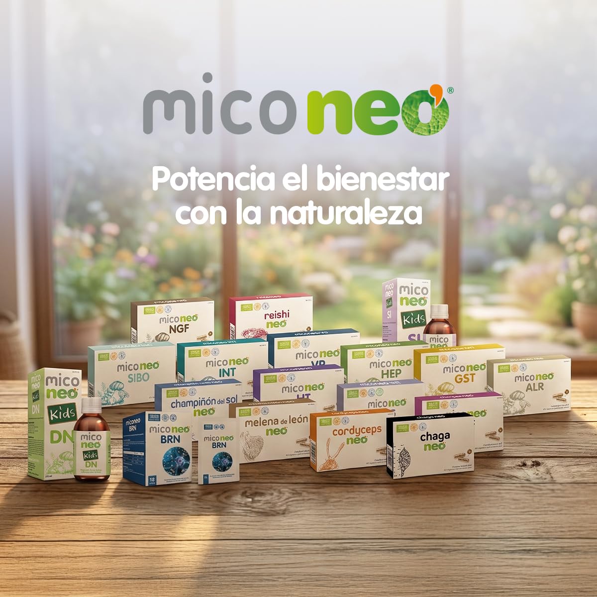 MICO NEO | NGF | 60 Cápsulas | Favorece el Rendimiento Cognitivo | Con Bacopa, Melena de león, Reishi, Cordyceps y Camu-Camu | Hongos de Agricultura Ecológica