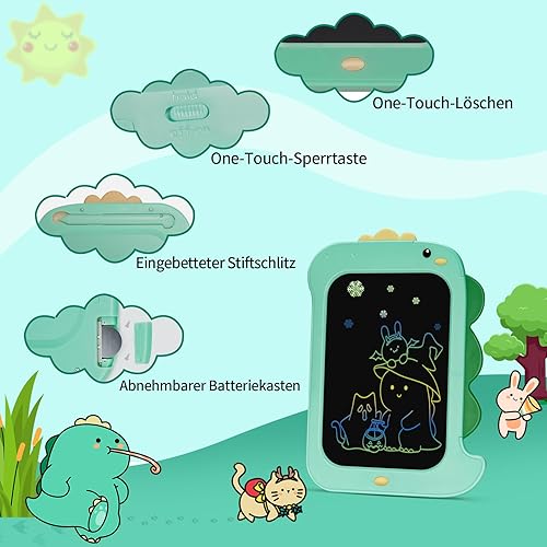 Miniatura 2 de bemece Tableta de escritura LCD para niños, tablero de dibujo de garabatos de pantalla colorida de 8.5 pulgadas, tableta de dibujo electrónica