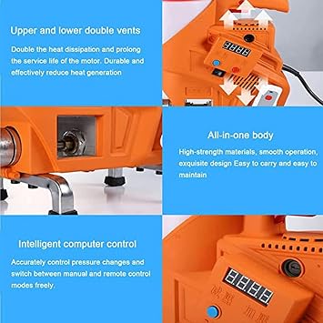 EAGLEG Grouting Gun Grout Injection Pump, 900W High Pressure Epoxy Polyurethane Foam Injection Pump for Concrete Crack Leak Repair in Pool House Roof Grouting Machine