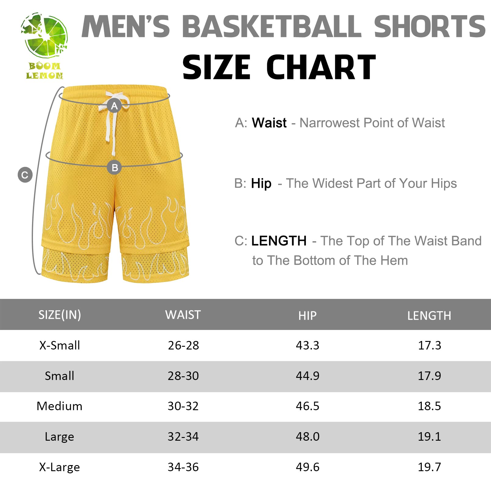 BOOMLEMON Męskie spodenki do koszykówki trening siłownia sportowe spodenki do biegania siateczkowy nadruk graficzny na co dzień krótkie spodnie