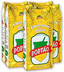Erva-Mate Portão Chimarrão Moagem Grossa (Fardo 5 unidades) 1kg.