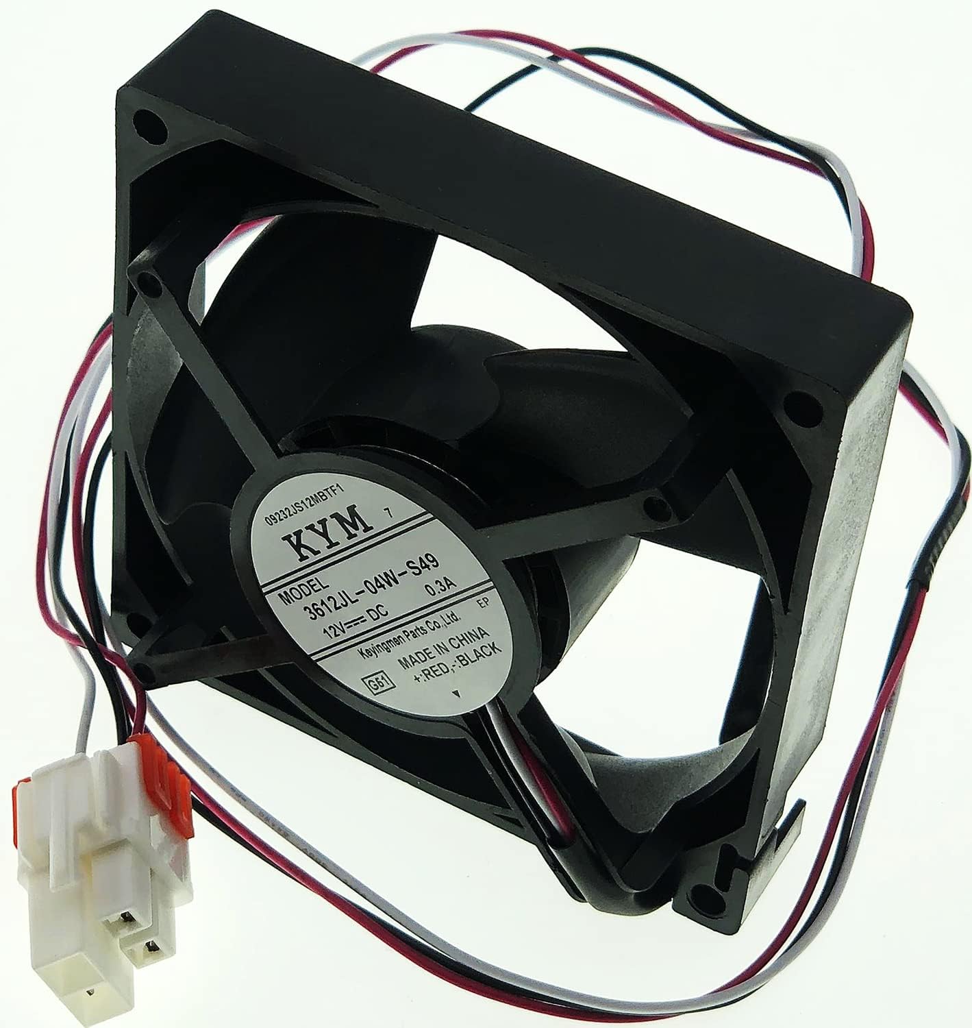 3612JL-04W-S49 Refrigerator Evaporator Fan Motor Fit for Samsung Refrigerator Replaces DA81-06013A DA31-00287A, AP5914786, PS9603956, EAP9603956, 3967908, U92C12MS1B3-52 DC12V 0.3A