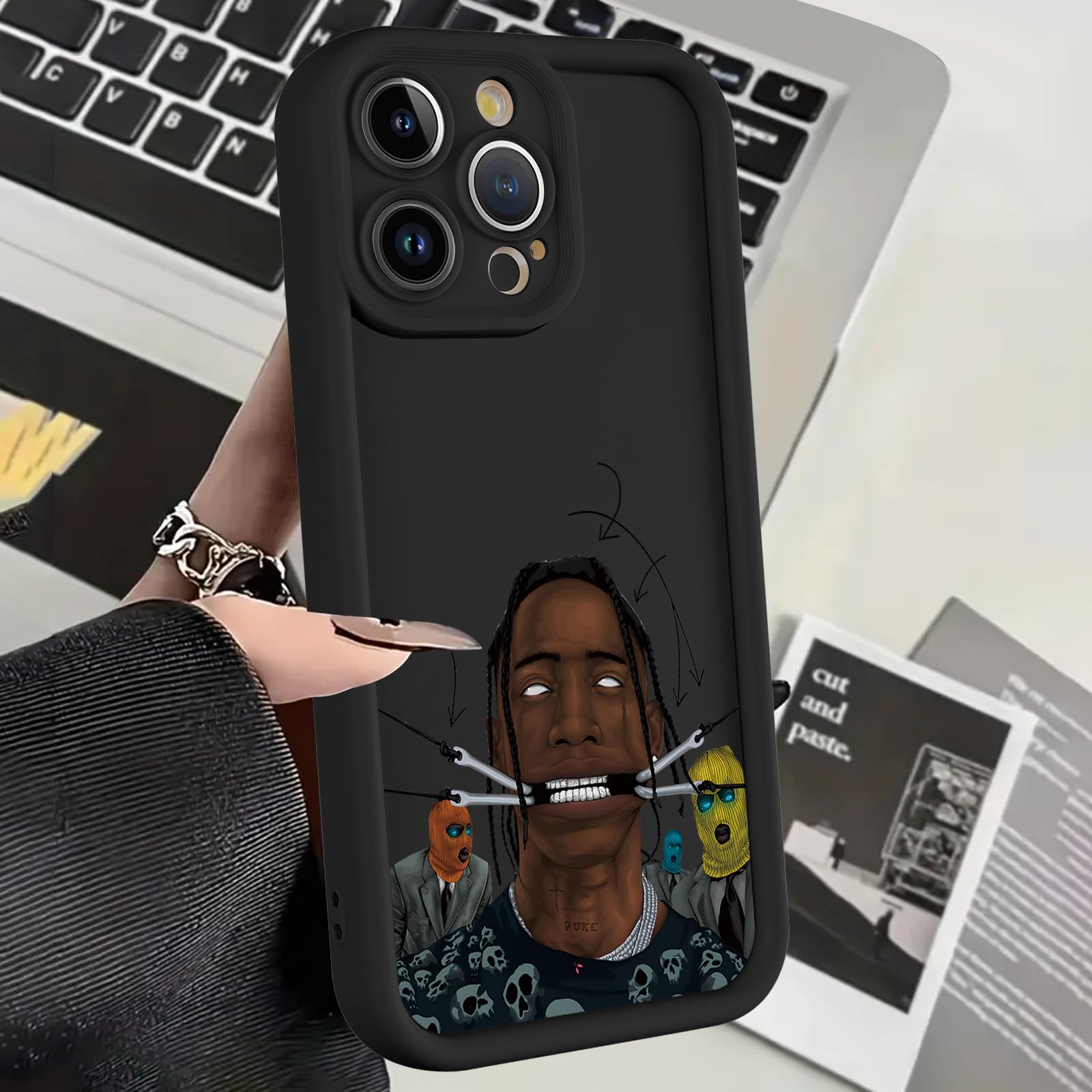 2 Pezzi] Cover Silicone per iPhone 11 6.1,Custodia Cool Rapper Juice WRLD Alta qualità TPU Antigraffio Protettiva Case Compatibile con iPhone 11,A2