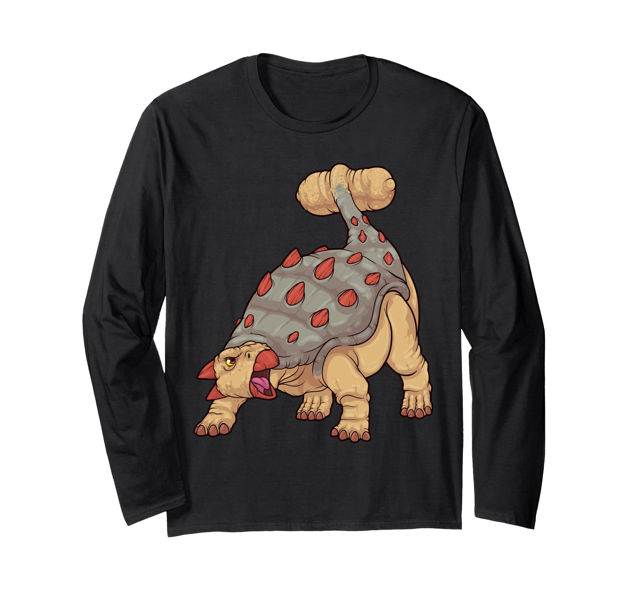 Ankylosaurus Dinosaur Prehistoric Armored Dinosaur Kids Boys Long Sleeve T-Shirt