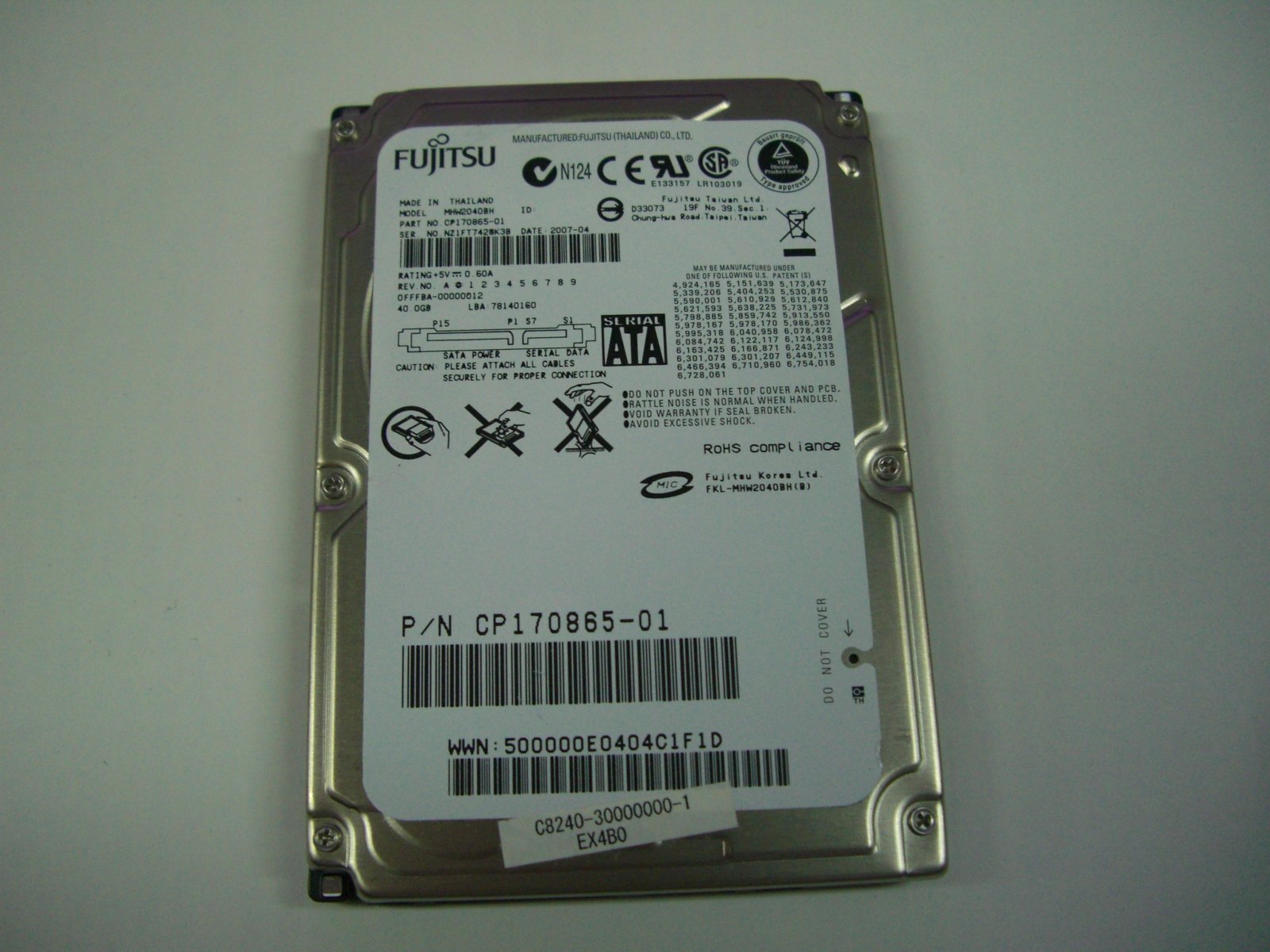 Amazon | 富士通 SATA2.5型ハードディスク 40GB MHW2040BH | 富士通