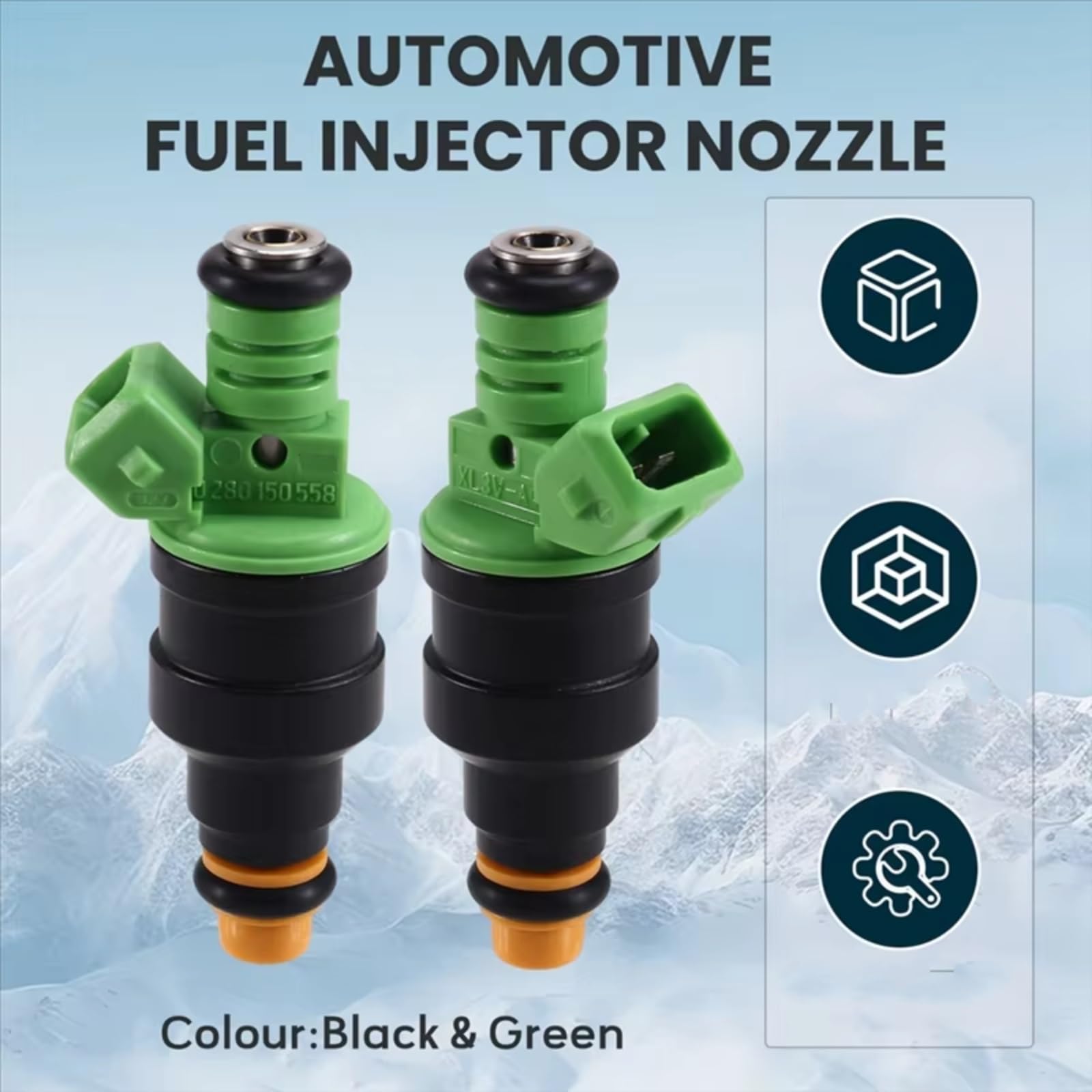 Boquilla Inyector Inyectores Combustible 4 Piezas 0280150558 0280155968 Compatible Con Ford Linghtning 1999 2000 2001 2002 2003 2004 Para Mustang GT LX Cobra 5.0L 1986-1995