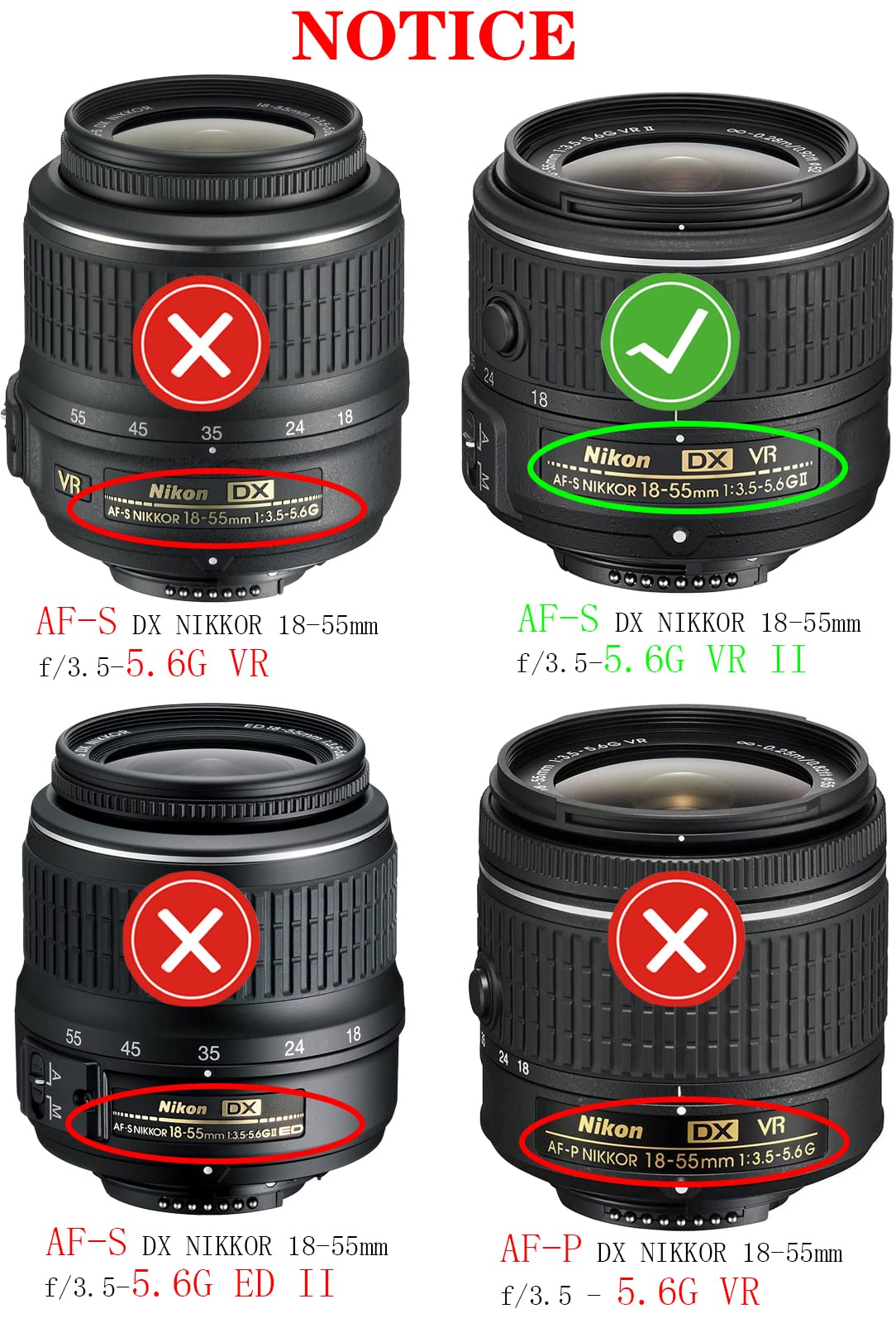 Amazon.com : HB-69 Lens Hood Shade for Nikon AF-S DX 18-55mm f/3.5