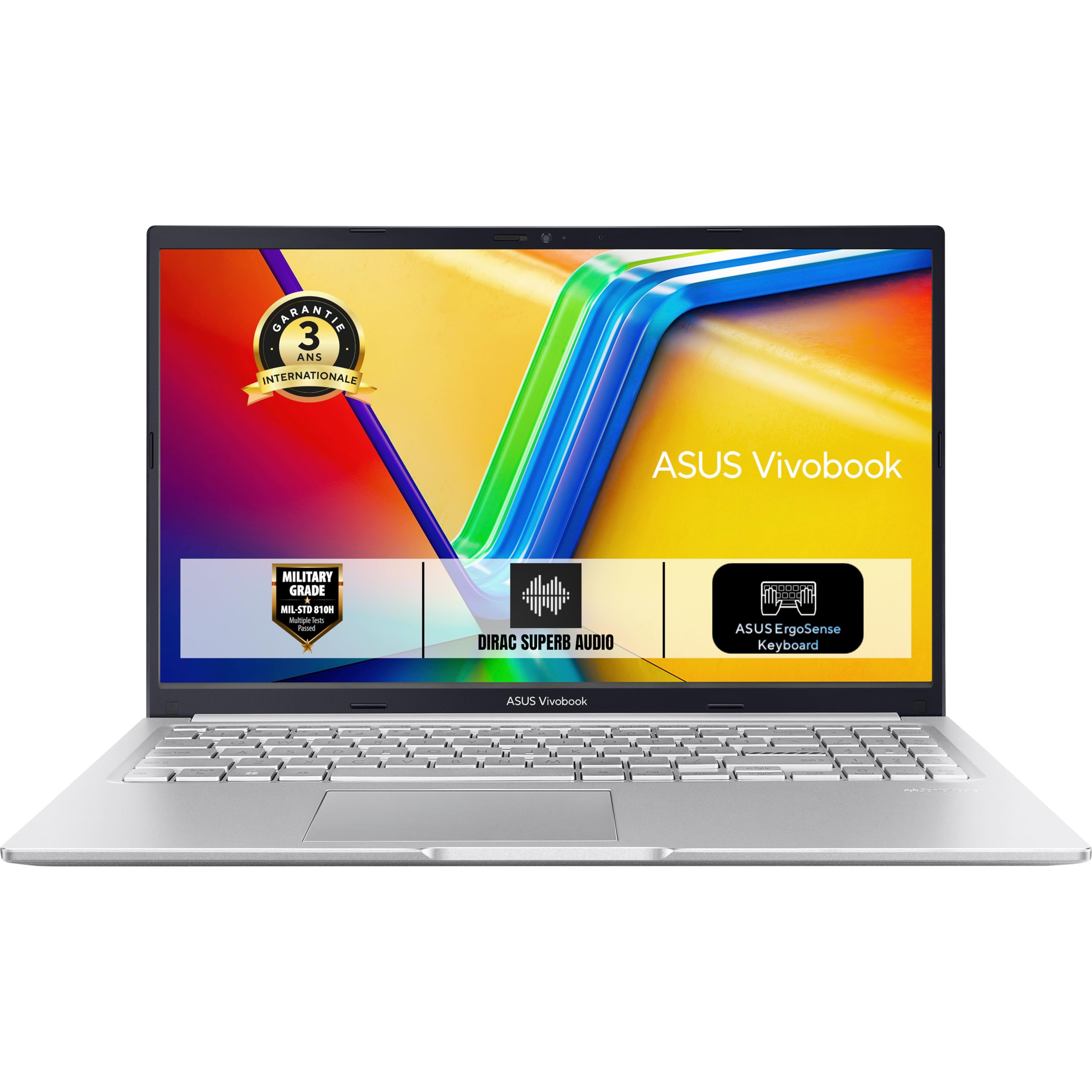 ASUS Vivobook 15 S1502YA-NJ679W 15.6 Pouces FHD PC Portable (AMD Ryzen7 5825U jusqu'à 4.5 GHz, 16Go DDR4, 1To SSD, AMD RadeonGraphics, Windows 11 Home) – Clavier AZERTY - 1