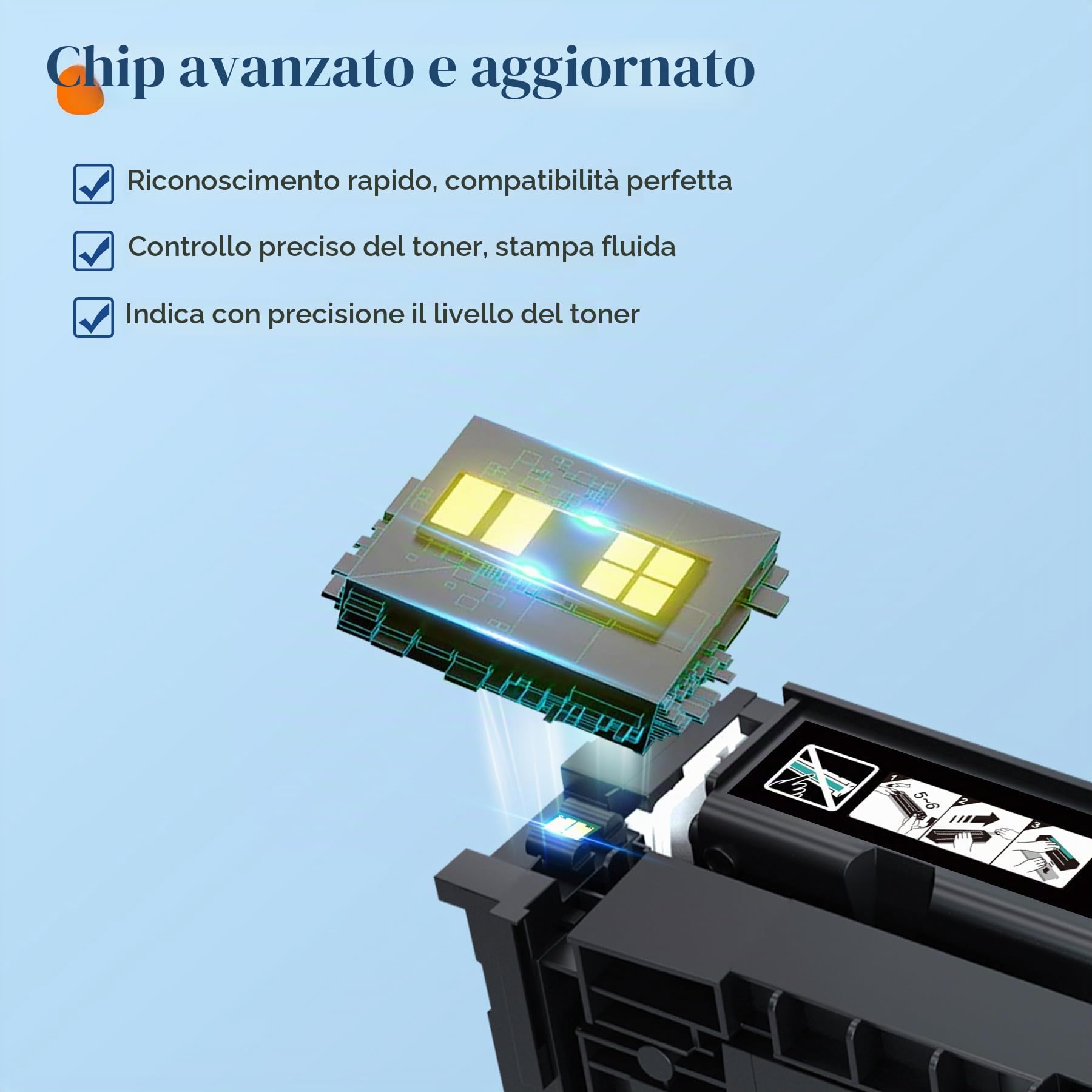 ColorKing 201X CF400X Cartucce Toner Compatibili per HP 201X 201A CF400X