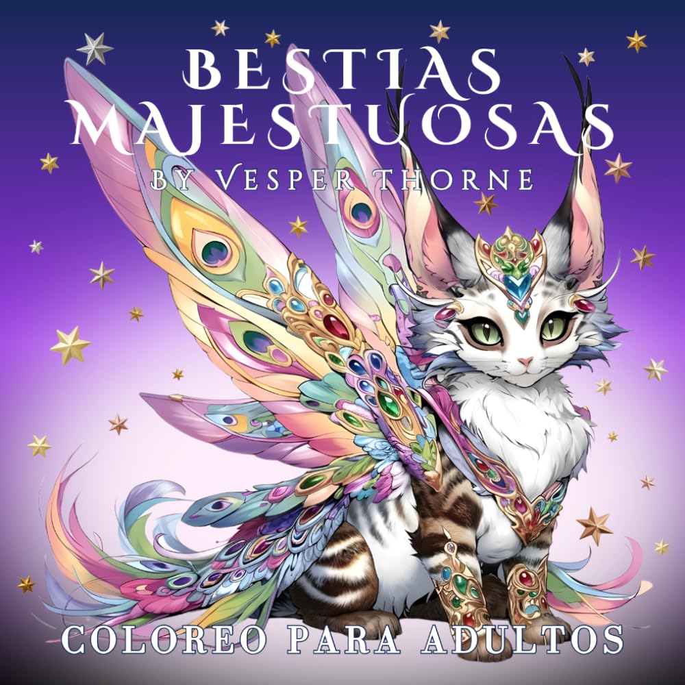 Bestias Majestuosas: Un libro de colorear de criaturas míticas para adultos - Animales fantásticos detallados con diseños sombreados