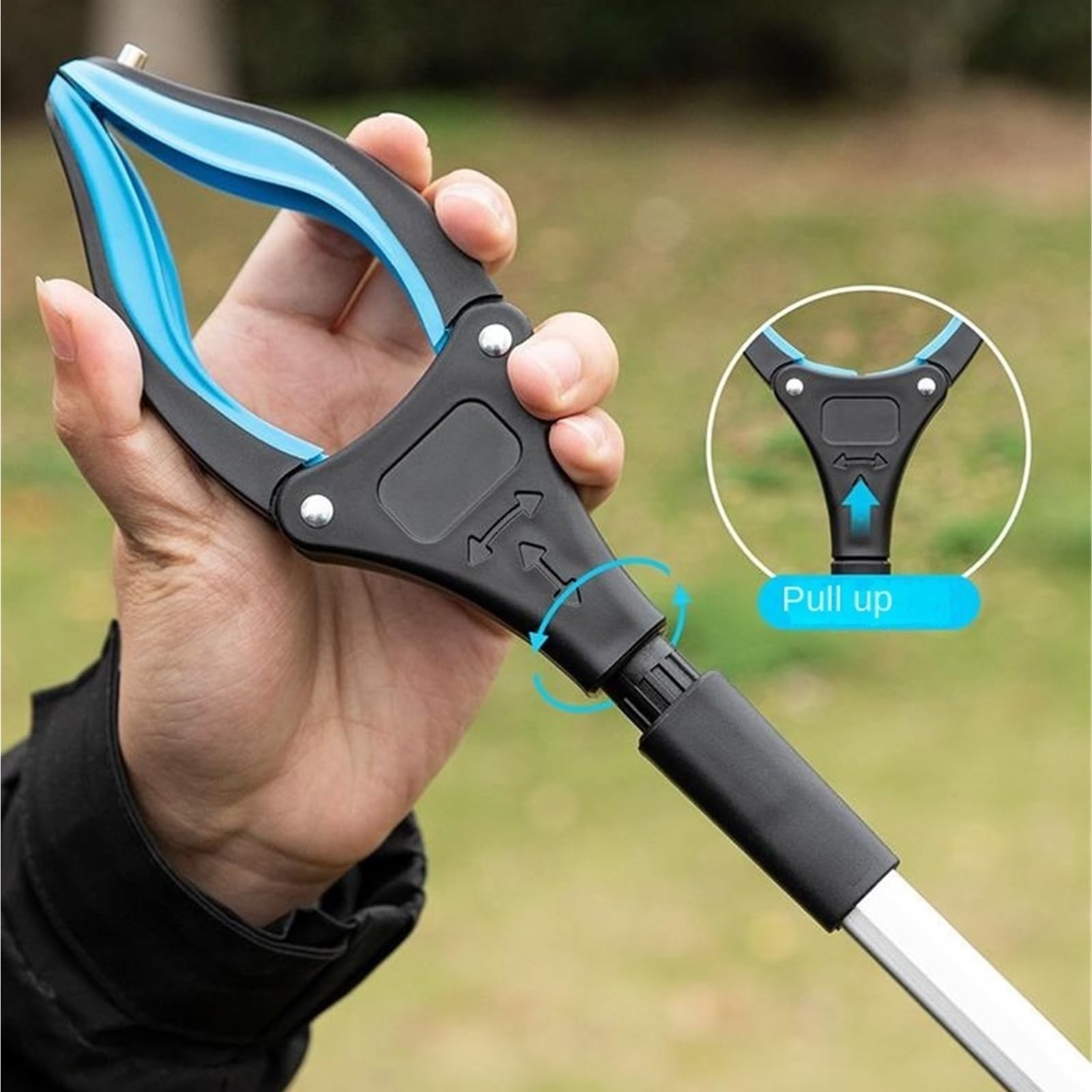 Pinza Recoge Objetos para Adultos Herramienta De Asistencia For Alcanzar La Herramienta Práctica For Agarrar Objetos De Varias Formas Y Recogerlos Herramienta De Ayuda(Purple)