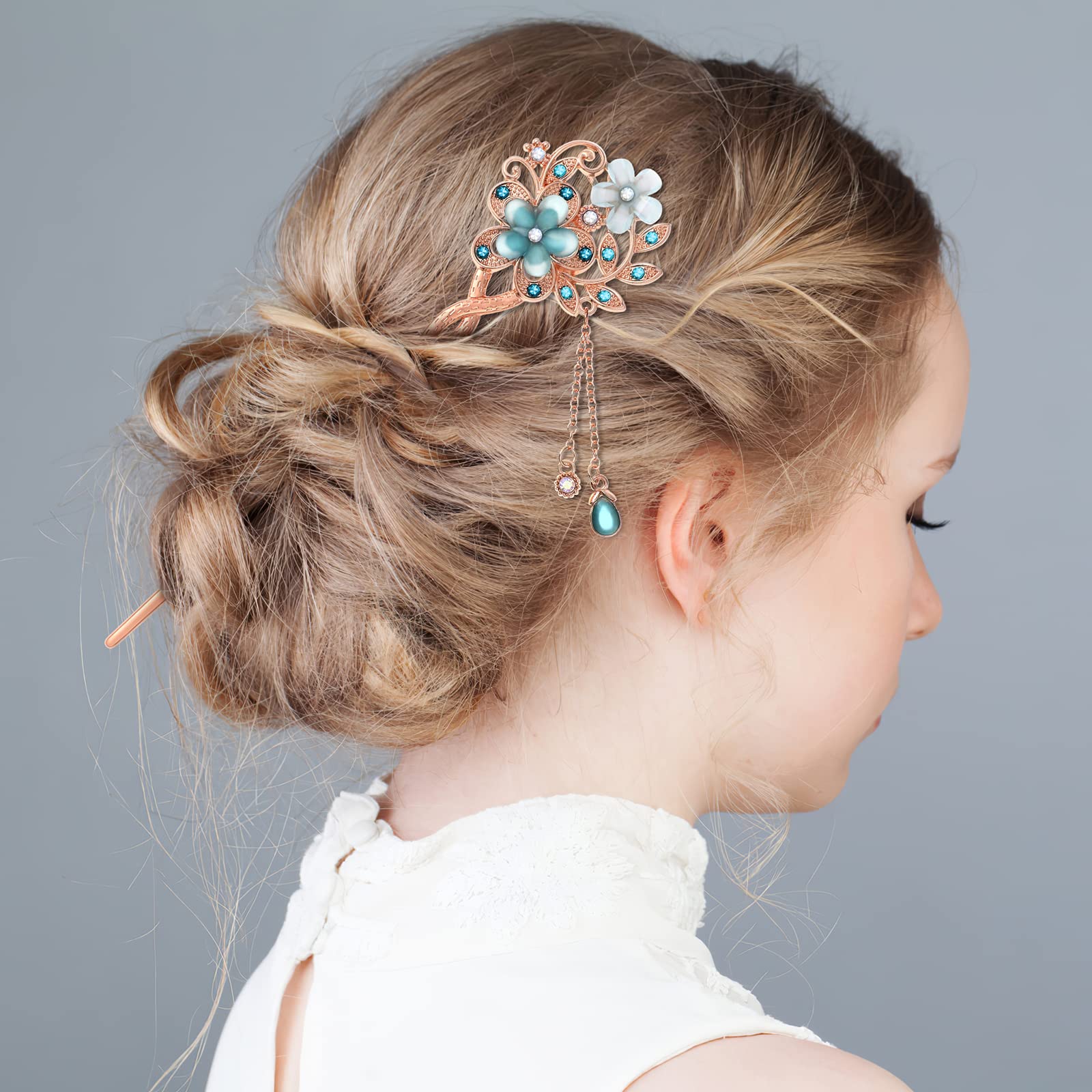 ぴーち様order髪飾り Amazon.com : Frcolor Rhinestone Hair Stick, Chinese Hair