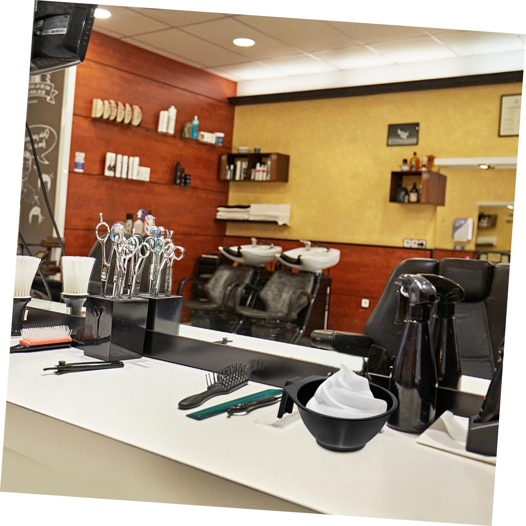 Beavorty 25 Stück Friseursalon Färbeschüssel Haarfärbe Halter Haarfärbe Werkzeuge Färbeschalen Haarfärbeschalen Haarfärbepinsel Friseursalon Schüssel Farbmischschüsseln Haarfärbe