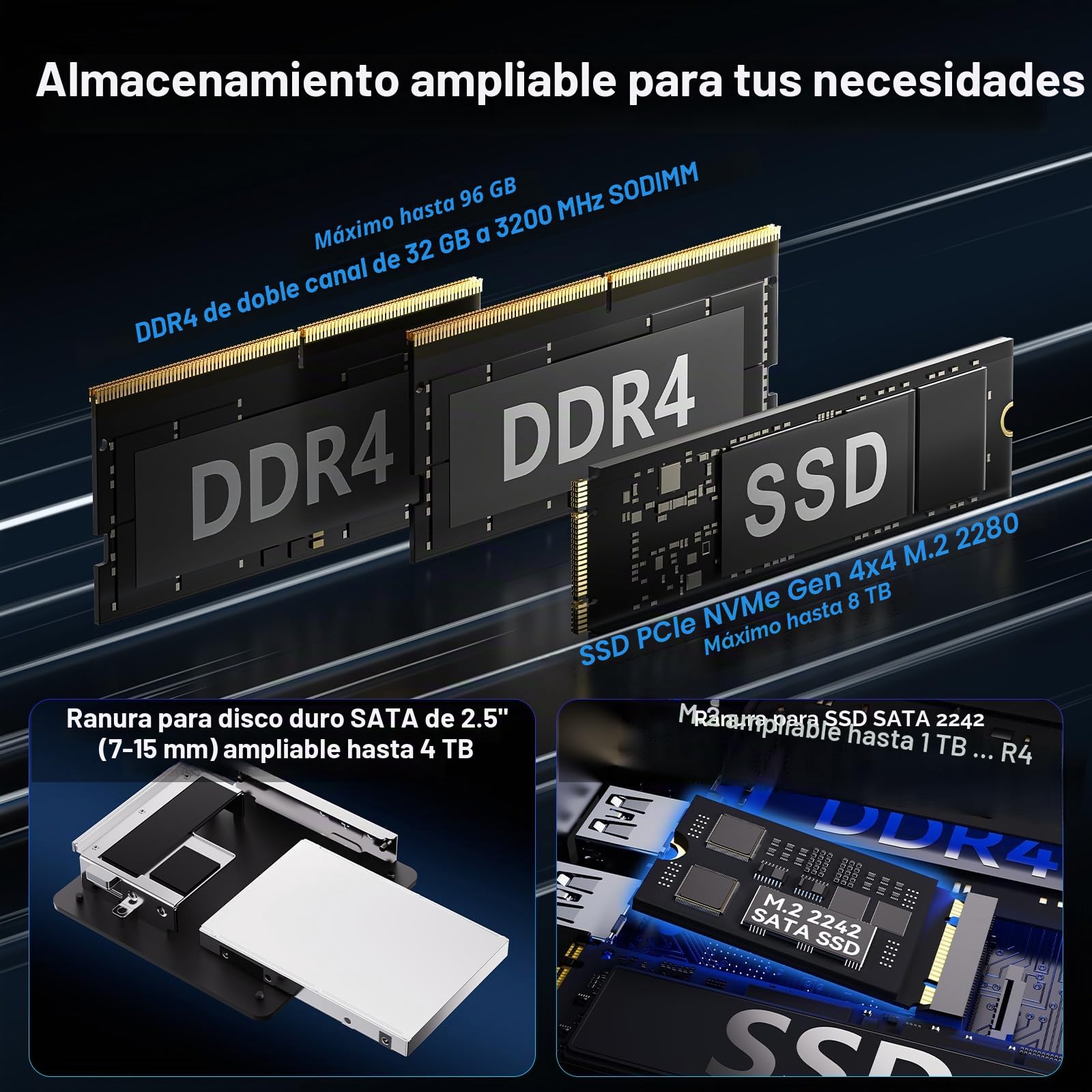 Intel NUC 13 Pro NUC13ANHi5 Arena Canyon, 16GB RAM 512GB SSD, Intel Core i5-1340P, Win 11 Pro Mini computadora de Escritorio, 8K/4K UHD, Gigabit Ethernet/WiFi-6/VESA para