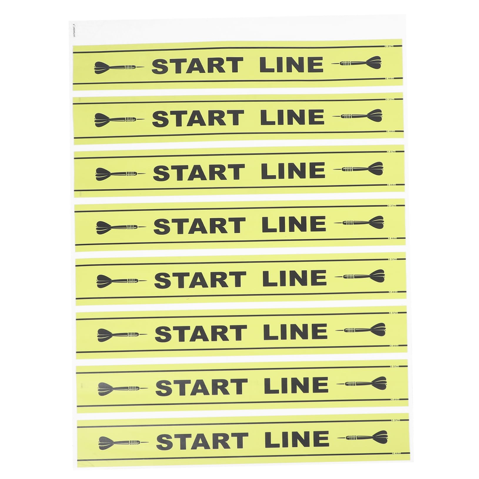 GANAZONO 1Sheet Throw Line Marker for Games Durable Ground Line Notice for Players for Parties and Game Nights Easy to See Low Light Conditions