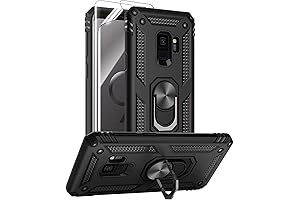 Androgate Samsung Galaxy S9 Shockproof Case with Screen Protectors