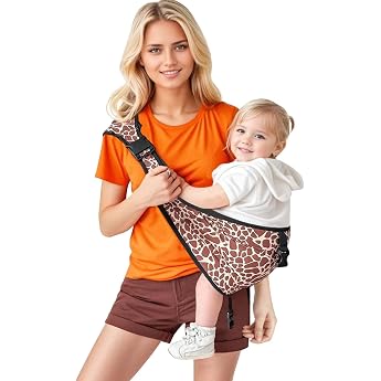 Baby Sling & Side Carrier - Ergonomic Hip Carrier for Baby & Toddler with Hip Seat ASTM Certified Lightweight & Breathable 0-36 Months