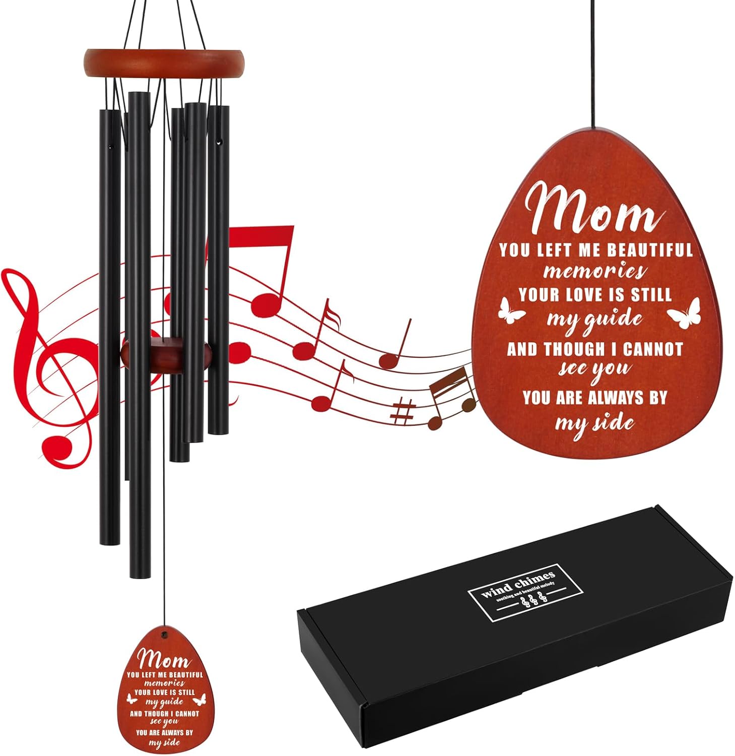 Wind Chimes for Outside, Memorial Wind Chimes for Loss of Loved One Mom Sympathy Gift, Bereavement Remembrance Sentimental Gifts for Loss in Memory of Loved One Gifts - Image 8