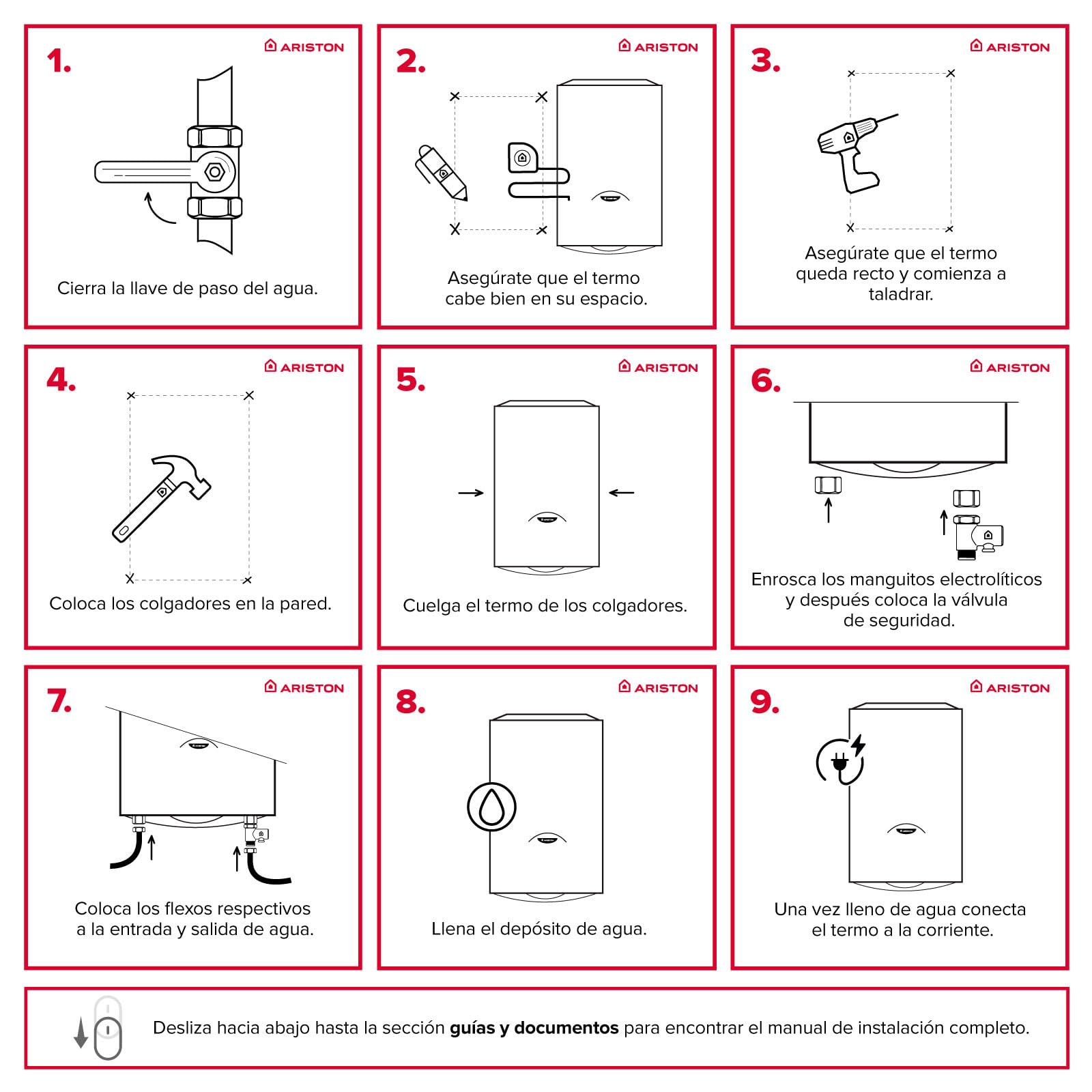 Ariston Pro1 Eco Slim - 65 litrów, niski pobór mocy, pionowy elektryczny podgrzewacz wody z funkcją ECO 37,3 x 35,3 x 98,1 cm - wyprodukowany do instalacji w Hiszpanii