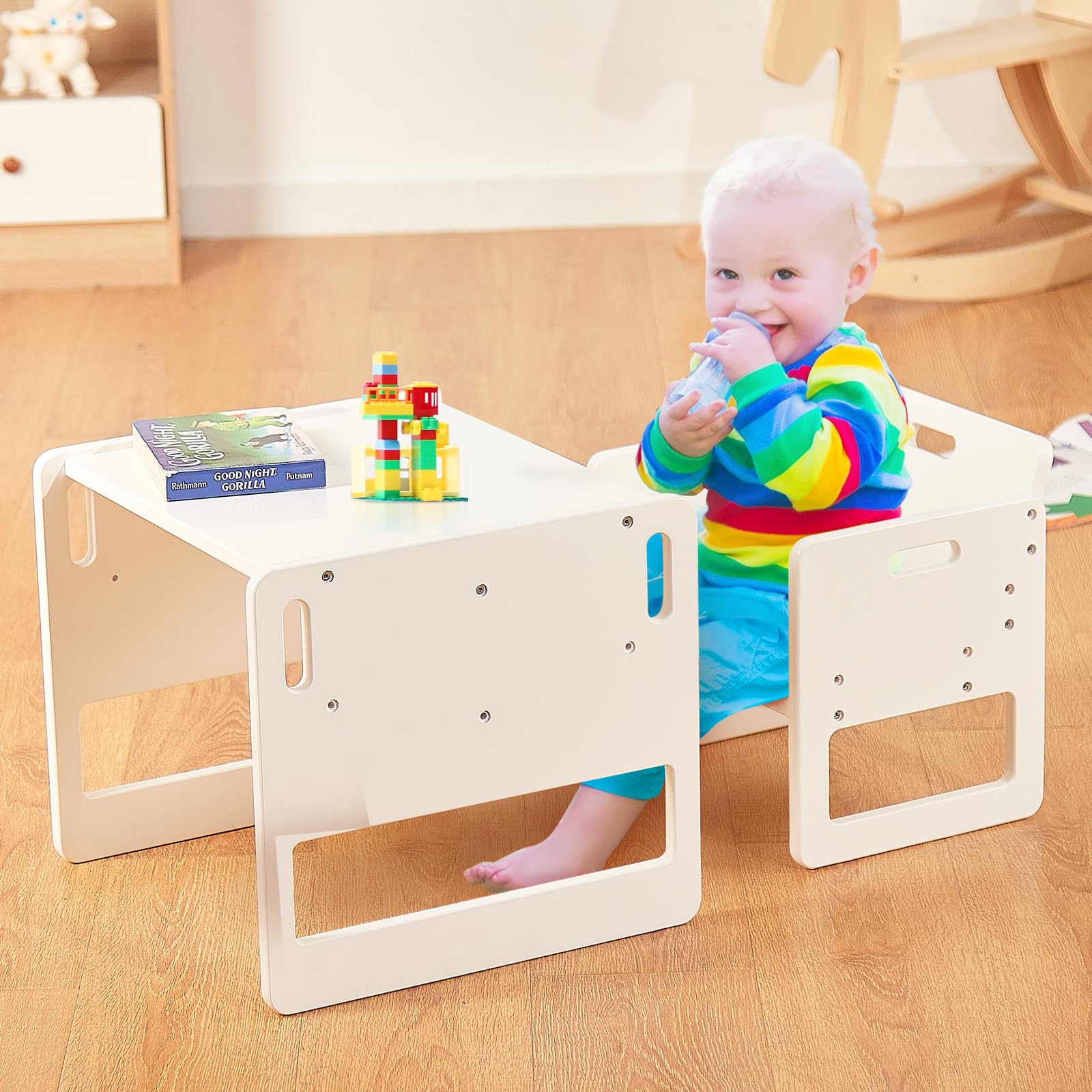 Amazon.co.jp: FUNLIO モンテッソーリ 離乳期用 テーブル＆チェア  