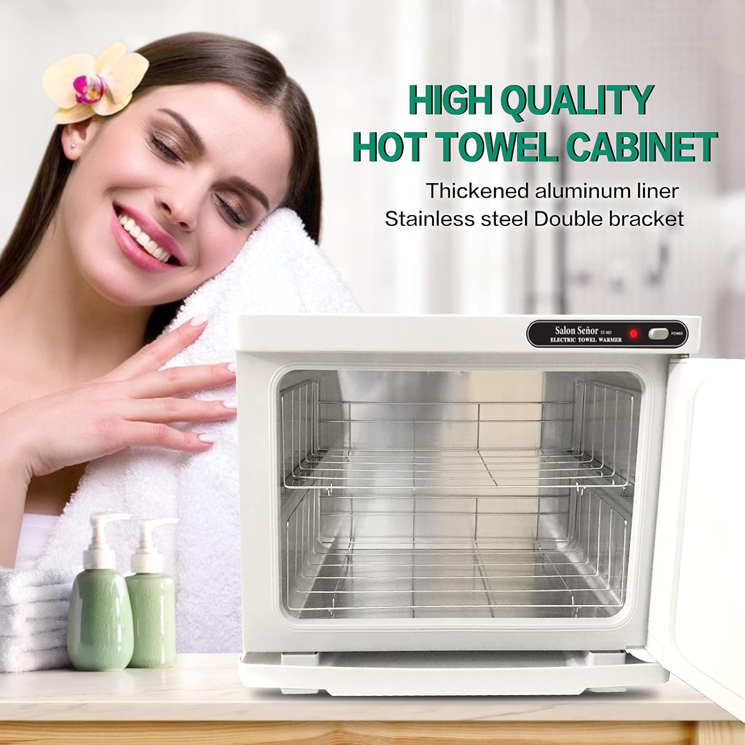 18L Hot Towel Warmer, Professional Towel Warmer Cabinet- White（Large Capacity） : Beauty & Personal Care