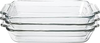 Anchor Hocking 2-Quart Oven Basics Glass Sculpted Baking Dish, Set of 3