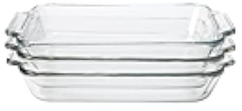 2-Quart Oven Basics Glass Sculpted Baking Dish, Set of 3