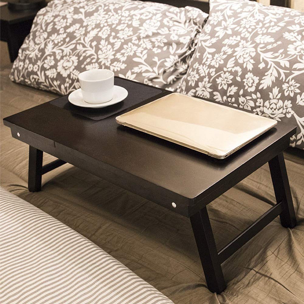 Supporto da tavolo pieghevole in bambù con cassetto, versatile vassoio da letto per giochi e postazione di lavoro efficiente sul letto, perfetto per notebook e laptop