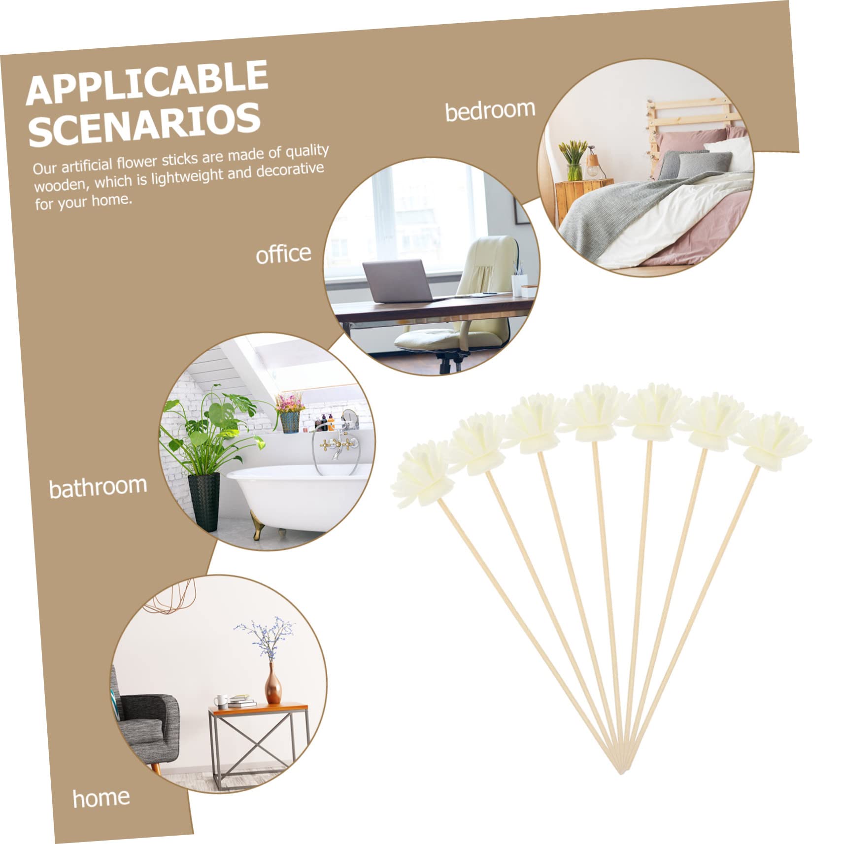 PRETYZOOM 144 STK Aromatherapie-Rattan Diffusorrohre austauschbare Diffusorblätter Parfüm Diffusor duftstäbchen künstliche blüten Hochzeits-Aromastäbchen Aromaflascheneinsätze Sticks ，