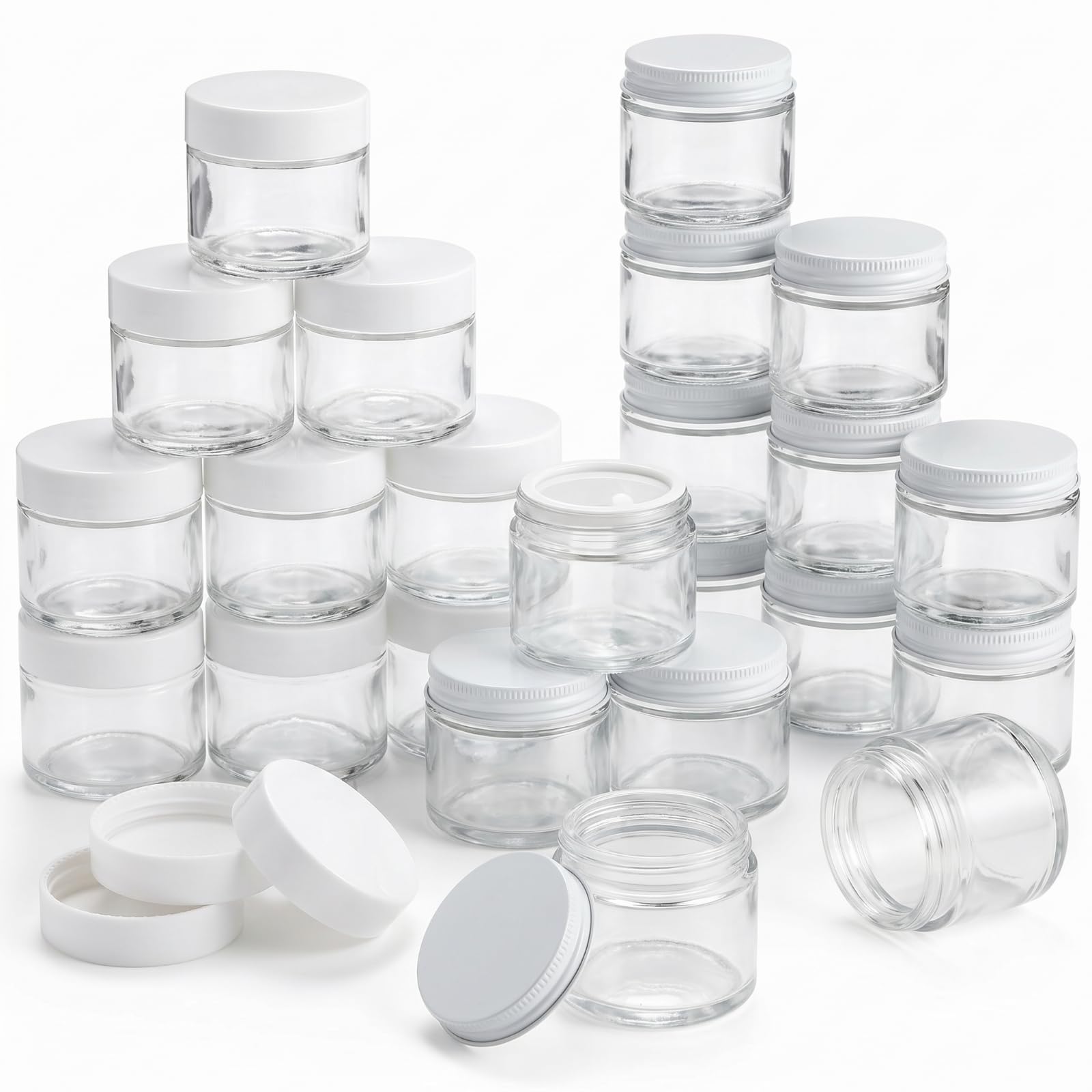 Bocaux en verre étanches avec doublure intérieure pour protéger vos cosmétiques