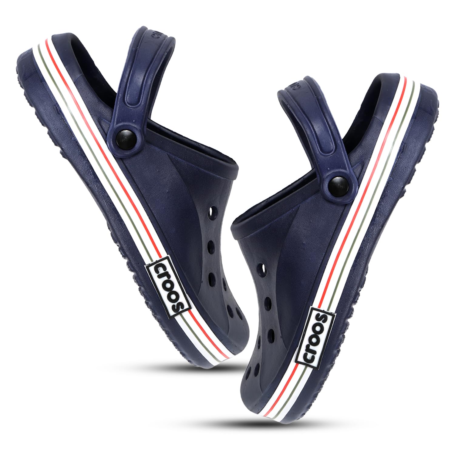 TOMSY CHOICE Crocks 011 Plain Men Slippers Flip Flop Clogs Crocks|Soft Comfortable Stylish and Anti Skid Mens Flip-Flops & Slippers in exciting Color | Styles | Daily Use, Size 8 (Navy) (B0CMXSC3PB) Amazon Price History, Amazon Price Tracker