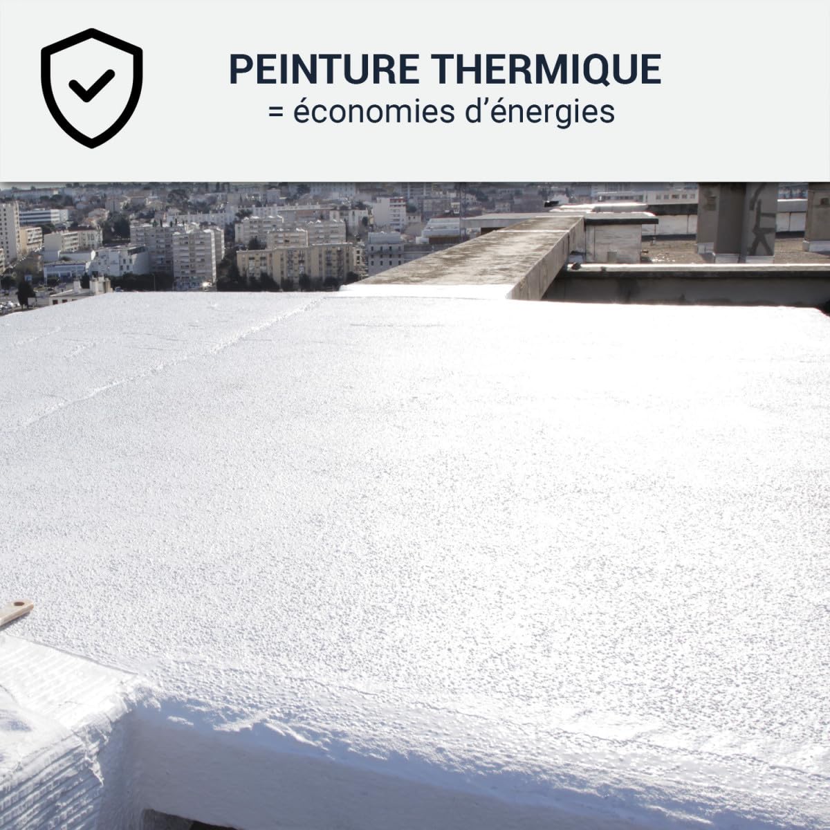 ARCANE INDUSTRIES Cool Roof Toit Plat, terrasse, réfléchissante - 15 kg Blanc
