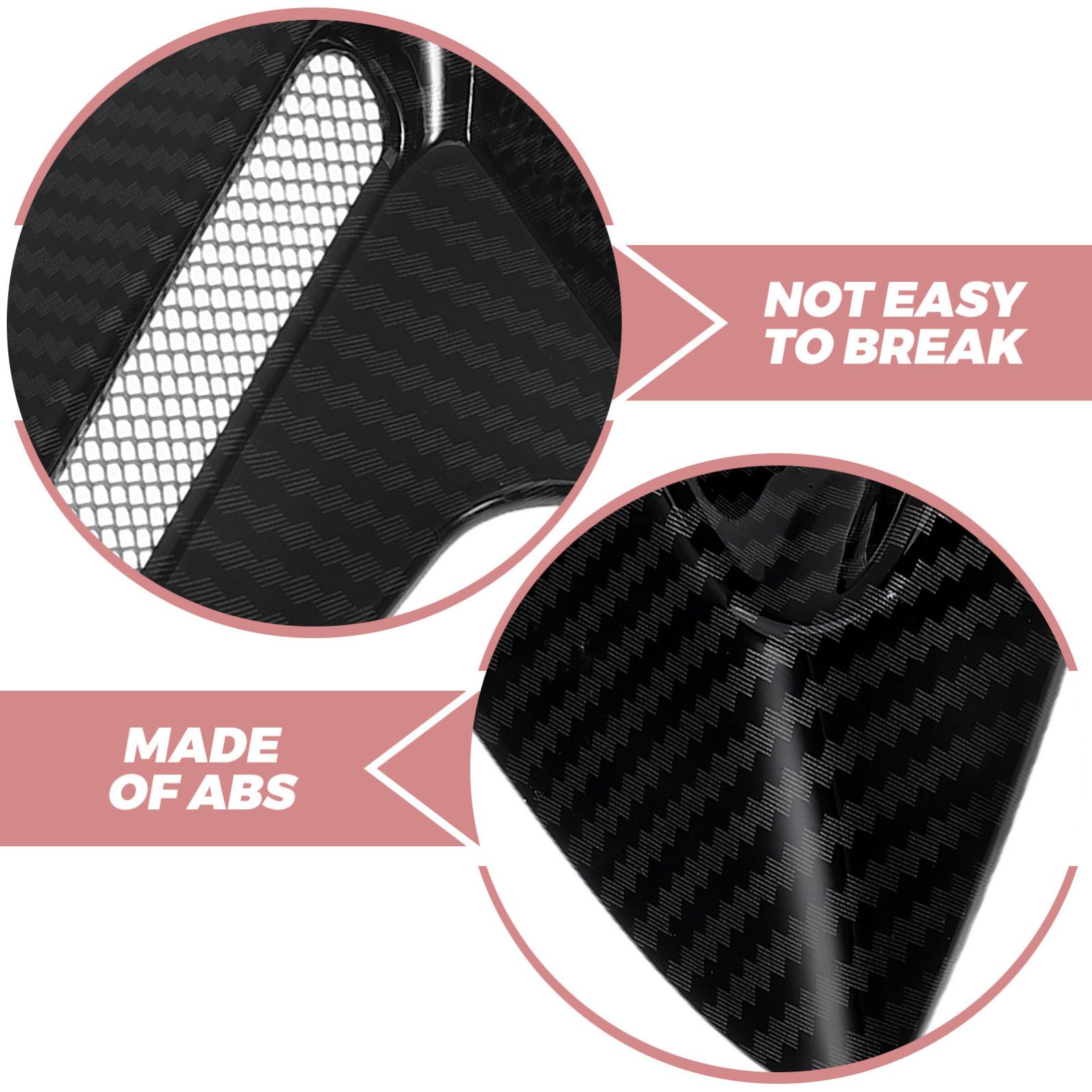 Presa d Aria Laterale per Auto Nero in Abs Decorazione Cofano Ventilazione Auto Modifica Esterni Design Realistico e Stile Unico