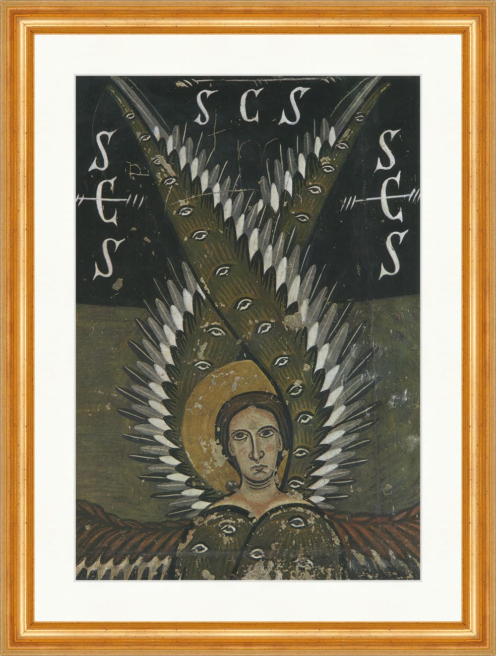 Biller Antik Cherubin Master of Pedret Church of St Mary Aneu Poster World 1367 Framed