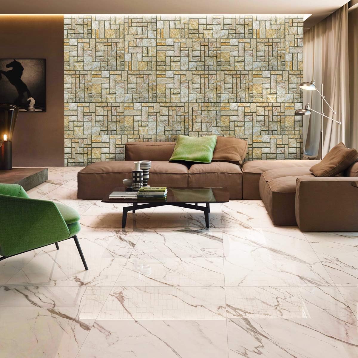 Pannello finta Pietra in EPS Resinato Misura 100x50 cm Spessore 2 Cm - SATURNIA Stone - RETAIL BOX da 10 pannelli (sviluppano 5 MQ)