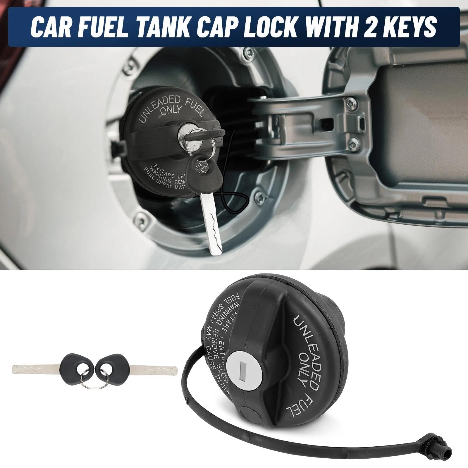 71802520 Tapón De Depósito Con Cerradura Y 2 Llaves Para Fiat 500 Para Grande Punto Para Bravo Para Doblo Tapón Del Tanque Combustible