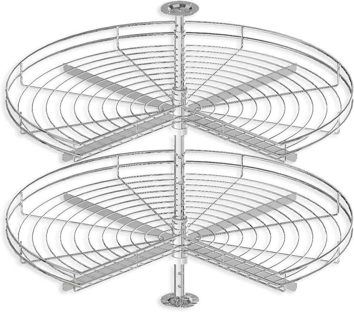 ecoWare Luxury Stainless Steel Magic Corner Storage Unit