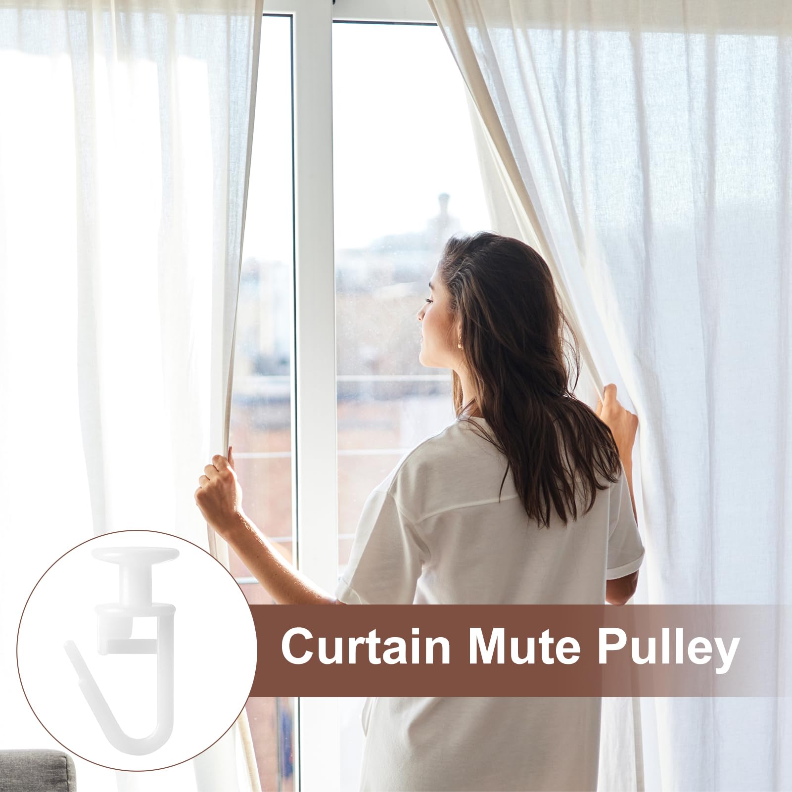 Ganchos Para Cortinas De Plástico - 60 Unidades, Tamaño 15x30 Mm, Compatibles Con Rieles De 30 Mm, Blanco