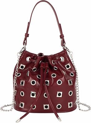 LABANCA Women Rhinestones Bucket Bag Bling Crystal Hobo Bag Sparkly Crossbody Bag Handbag Clutch Purses