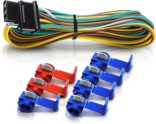 OPT7 Redline Hardwire Kit for Tailgate Light Bar (4.9ft Harness with 7 Wiring Connectors)