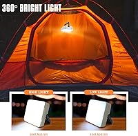 Vista 4 de Portable Solar Power Lanterns 4 Pack, Lanterns for Power Outages, 5 Light Modes LED Camping Lights Lantern Flashlight, IPX4 Waterproof Tent Light